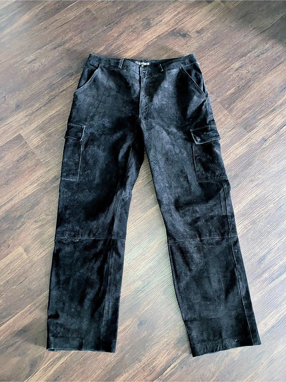 Mirage Mens Straight leather suede Cargo pants Waist size  34